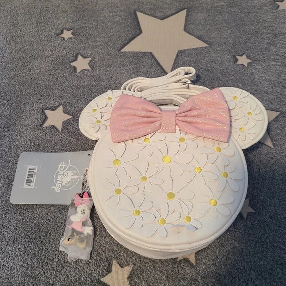 Disney Minnie Mouse Floral Crossbody Bag - Picture 2 of 10